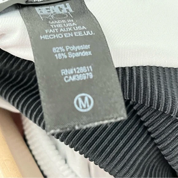 Beachriot M set bra leggings Colorblock black 0864 white ribbed beach riot sport - Picture 8 of 14